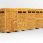 Power Security Pent Garden Shed 18x4