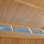 Rowlinsons 7x7 Skylight Shed - Unpainted Natural Garden Paramount Building