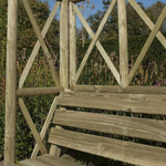Rowlinsons Rustic Seat Garden Arches