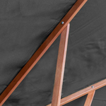 Rowlinsons Willington Grey 2.7m Wooden Parasol