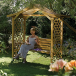 Rowlinsons Dartmouth Swing Seat Garden Arbour