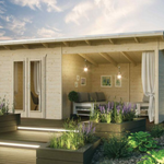 Rowlinsons Oasis Garden Cabin 19.4x10.2 - Garden Life Stores.