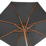 Rowlinsons Willington Grey 2.7m Wooden Parasol