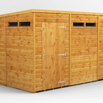 Power Security Pent Garden Shed 10x6 ft