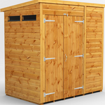 Power Security Pent Garden Shed 6x4