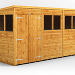 Power Pent Garden Shed 12x4