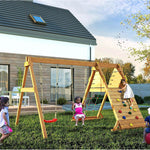 Shire Spider King Kids Wooden Multi Play Set Equipment