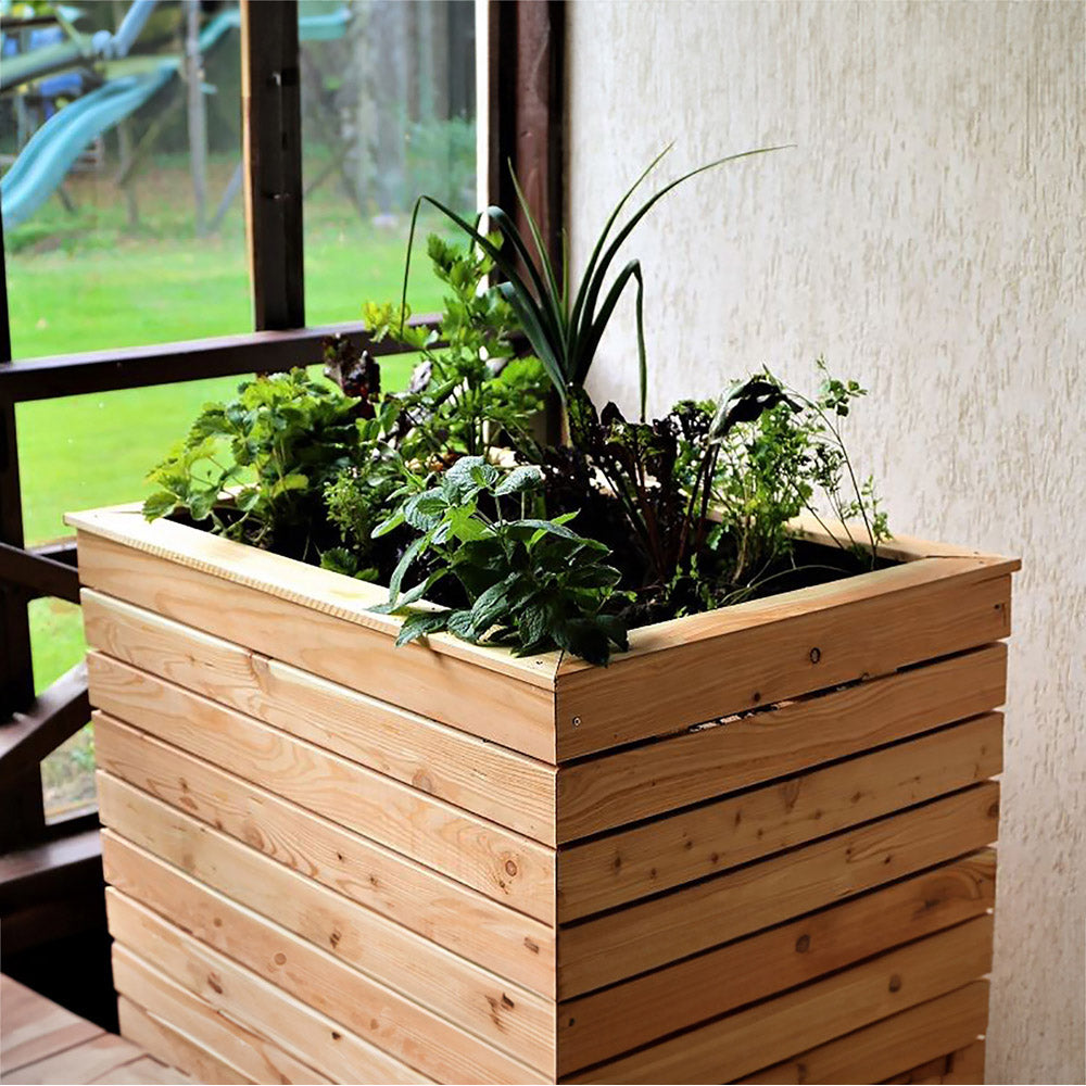 Shire Irena Larch Planter – Premium Wooden Garden Flower Bed | Garden Life Stores