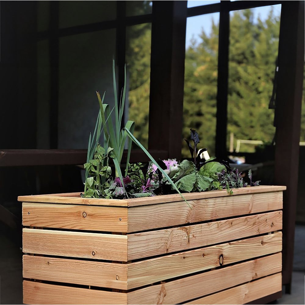 Shire Marta Larch Planter – Stylish & Durable Wooden Garden Planter | Garden Life Stores