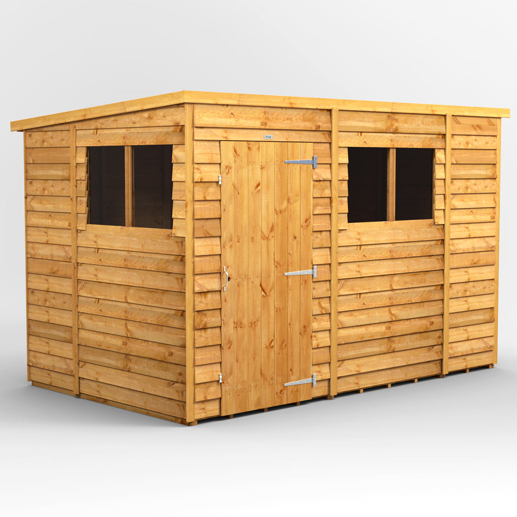 Power Overlap Pent Shed 10x6 ft