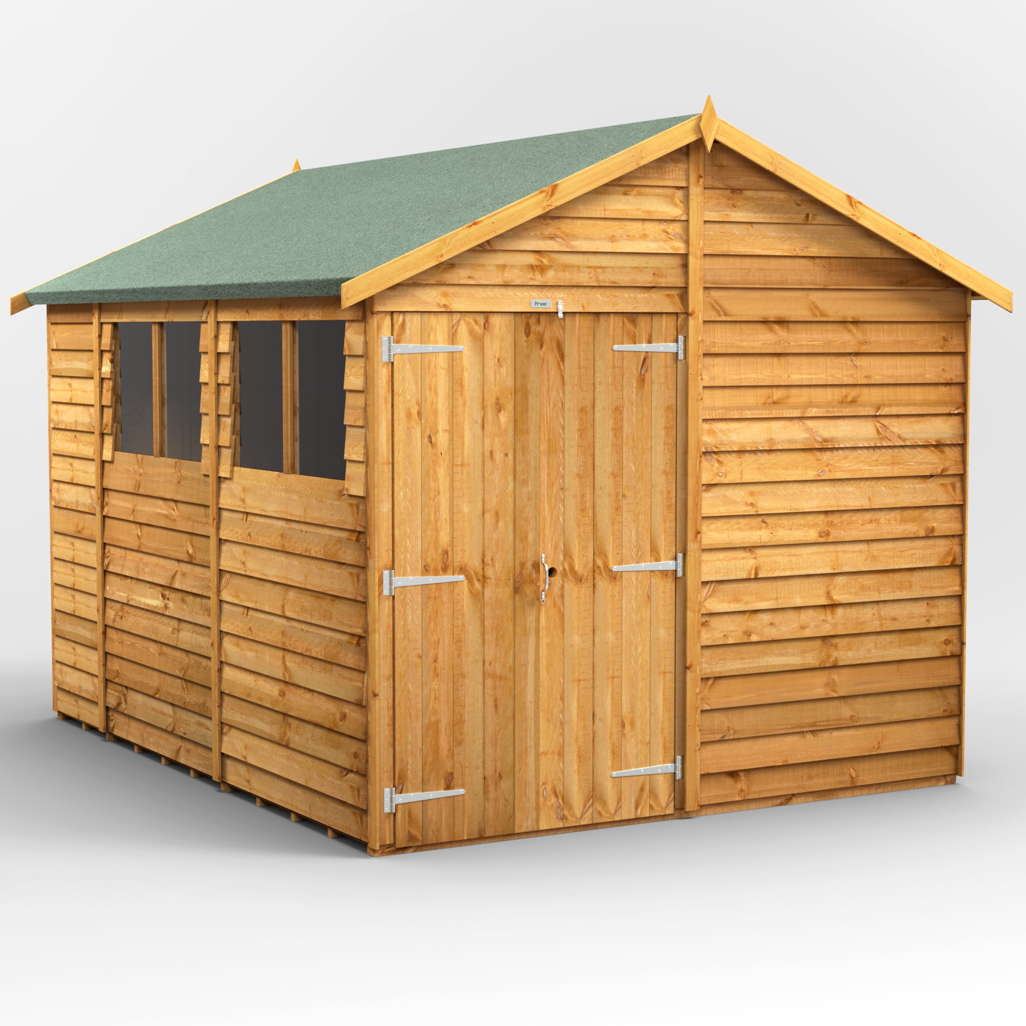 Power Overlap Apex Shed 10x8 ft