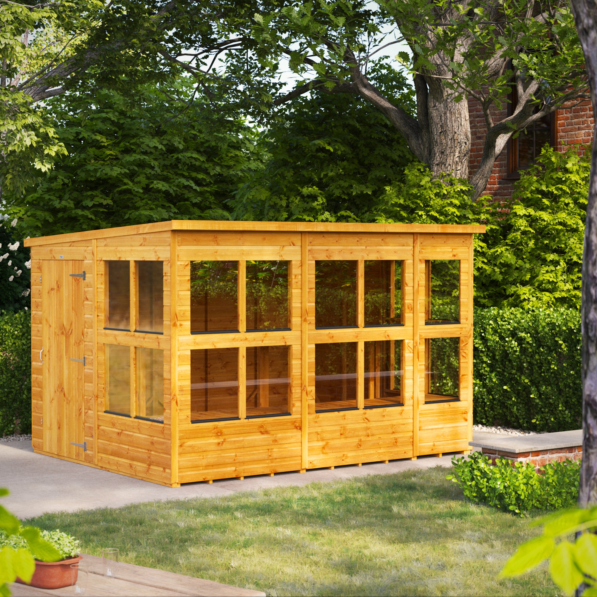 Power Pent Potting Shed 10x8 ft