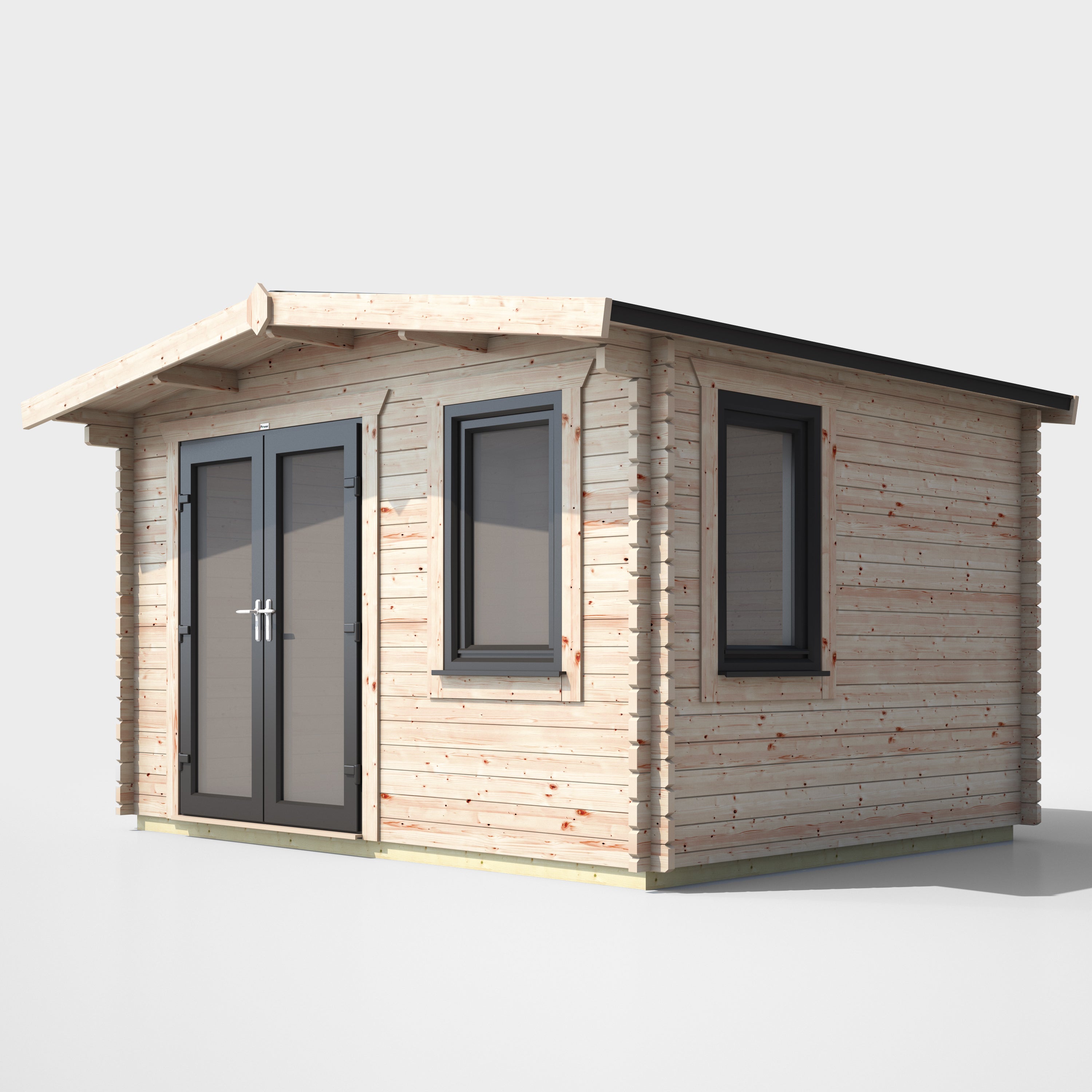 Power 10x12 ft Chalet Log Cabin 44mm