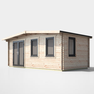 Power 10x18 ft Chalet Log Cabin 44mm