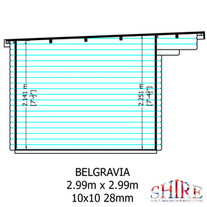 Shire Belgravia 28mm Log Cabin 10Gx10