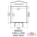 Shire Bradley 19mm Log Cabin 10x10