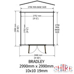 Shire Bradley 19mm Log Cabin 10x10