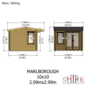 Shire Marlborough 28mm Log Cabin 10x10