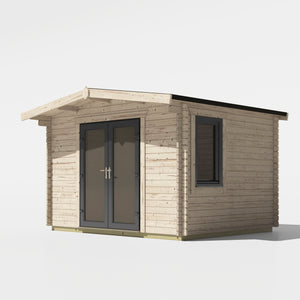 Power 10x12 ft Chalet Log Cabin 44mm