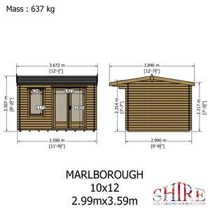 Shire Marlborough 28mm Log Cabin 10x12