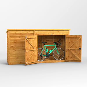 Power Pent Bike Shed 10ft Wide