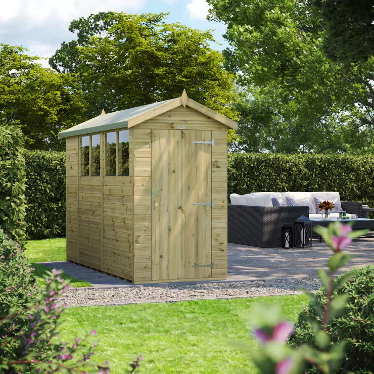 Power Pressure Treated Premium Apex Shed 10ft