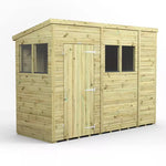 Power Pressure Treated Premium Pent Shed 10ft