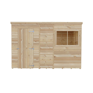 Shire 10x6 Shiplap Pent Shed – Single Door | Garden Life Stores