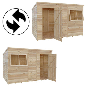 Shire 10x6 Shiplap Pent Shed – Single Door | Garden Life Stores