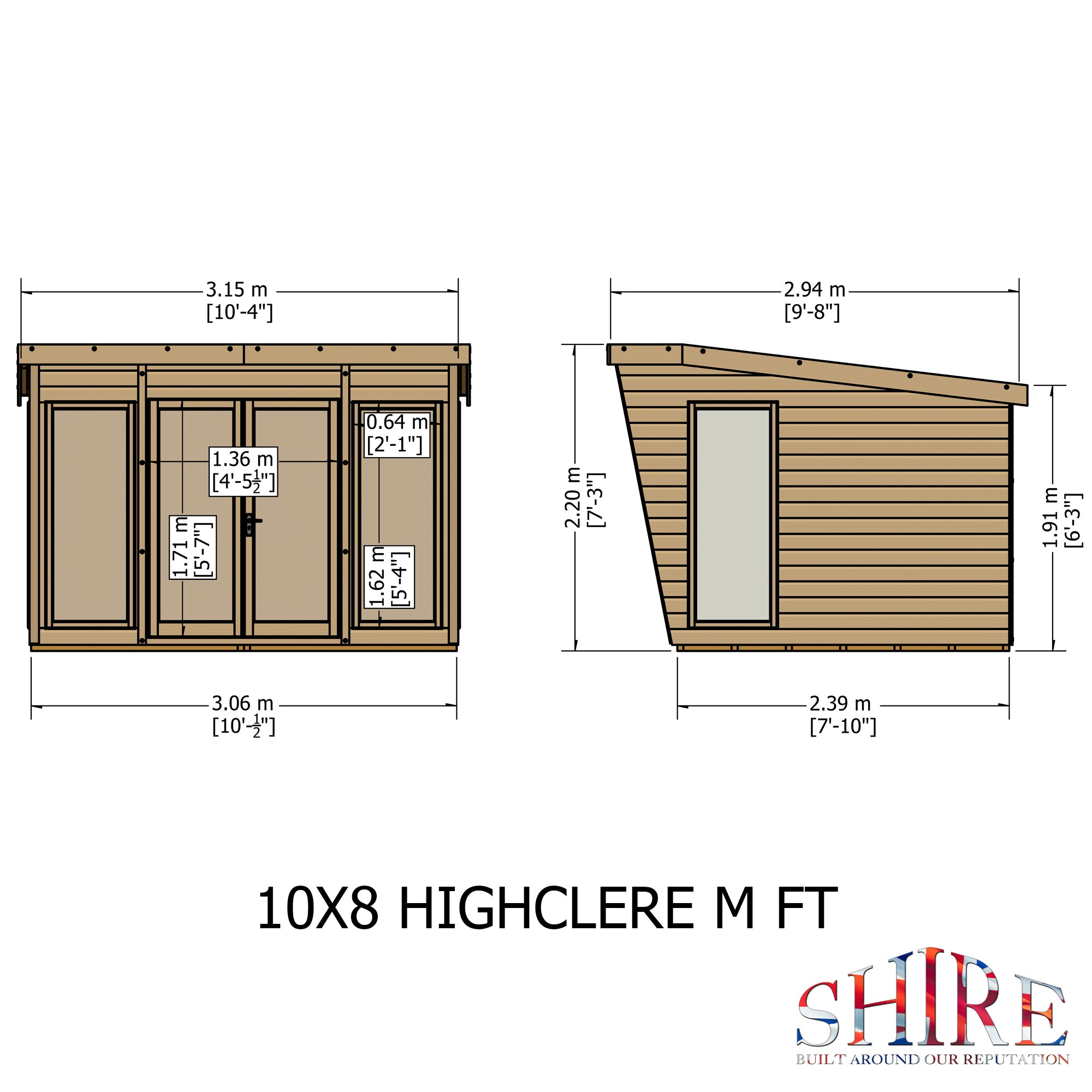 Shire Highclere Summerhouse 10x8