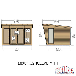 Shire Highclere Summerhouse 10x8