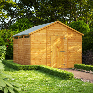 Power Apex Security Garden Shed 12x10 ft