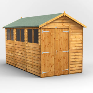 Power Overlap Apex Shed 12x6 ft