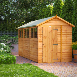 Power Overlap Apex Shed 12x6 ft