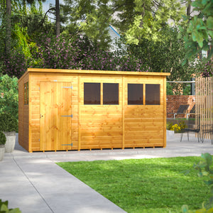 Power Pent Garden Shed 12x8 ft