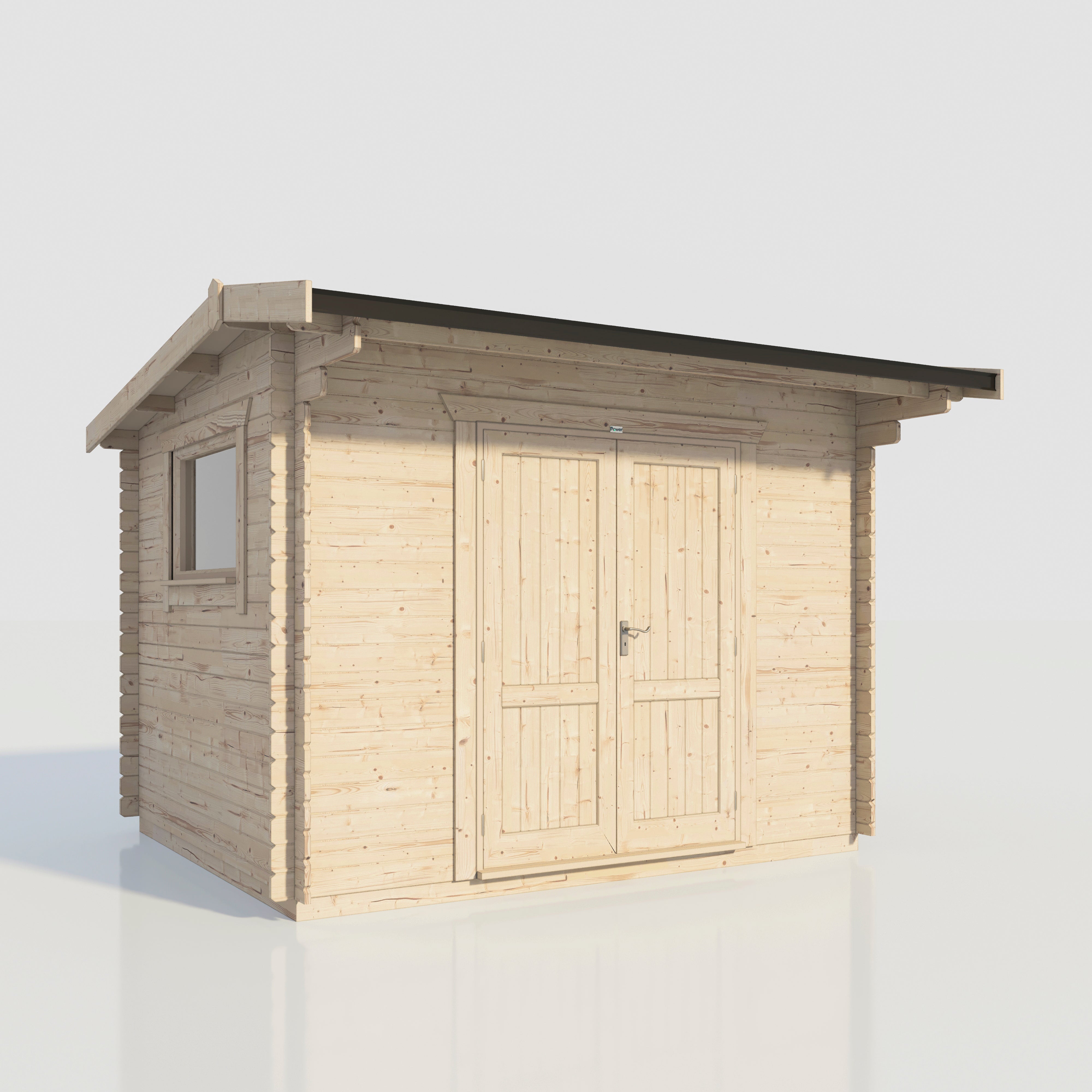 Power Apex Workshop Log Cabin Doors Central - 28mm