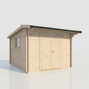 Power Apex Workshop Log Cabin Doors Central - 28mm