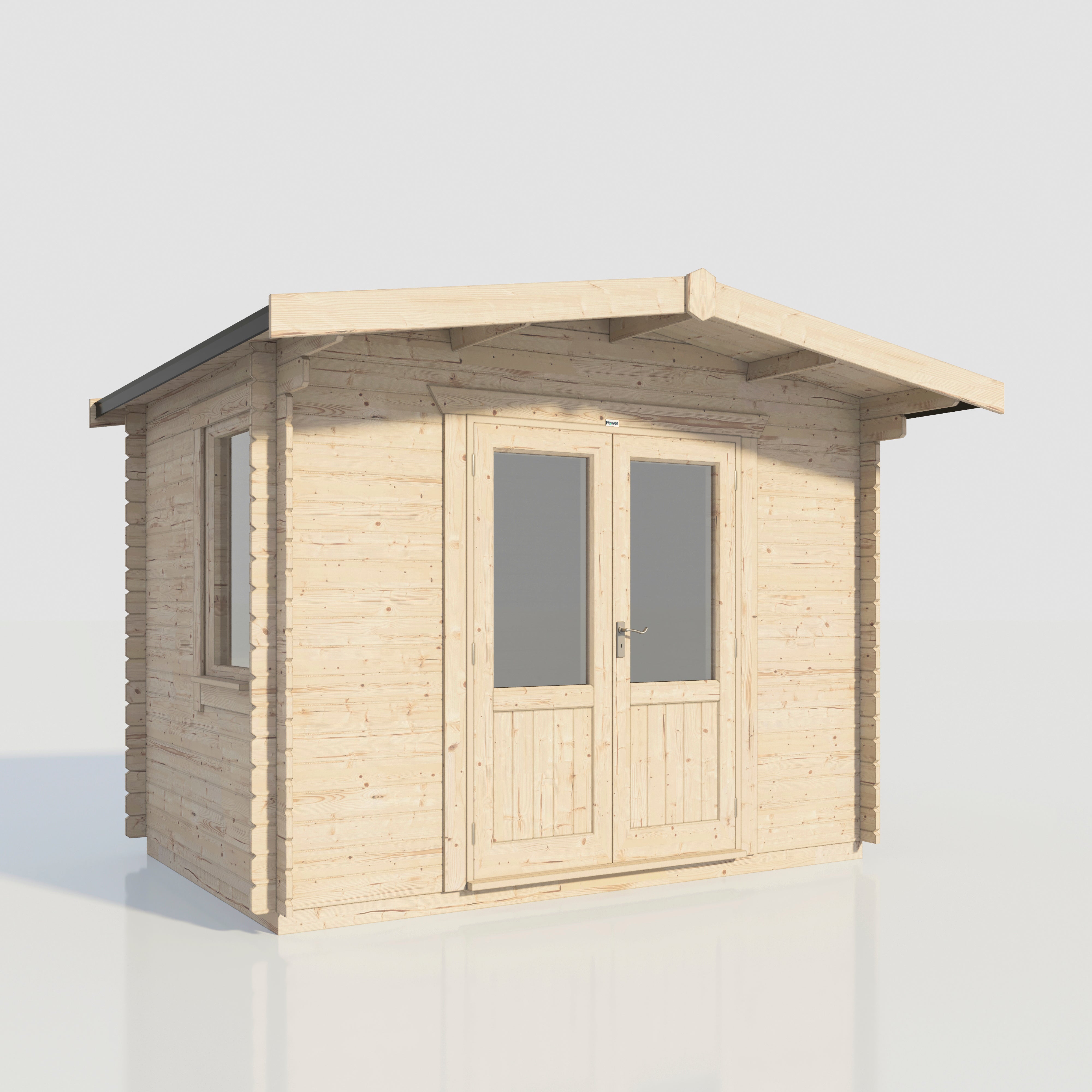 Power Chalet Log Cabin 8x12 ft - 28mm