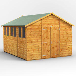 Power Apex Garden Shed 12x10 ft