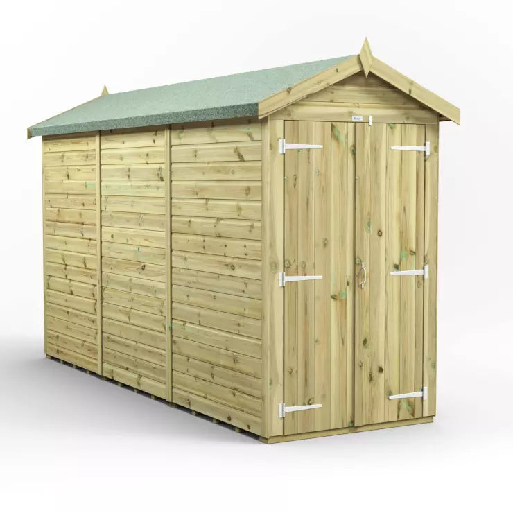 Power Pressure Treated Premium Apex Shed 12ft