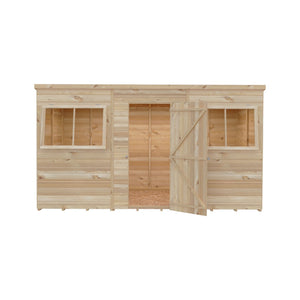 Shire 12x6 Shiplap Pent Shed – Single Door | Garden Life Stores