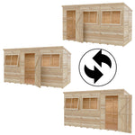 Shire 12x6 Shiplap Pent Shed – Single Door | Garden Life Stores