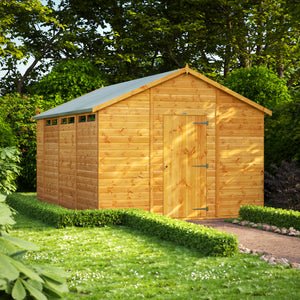 Power Apex Security Garden Shed 14x10 ft