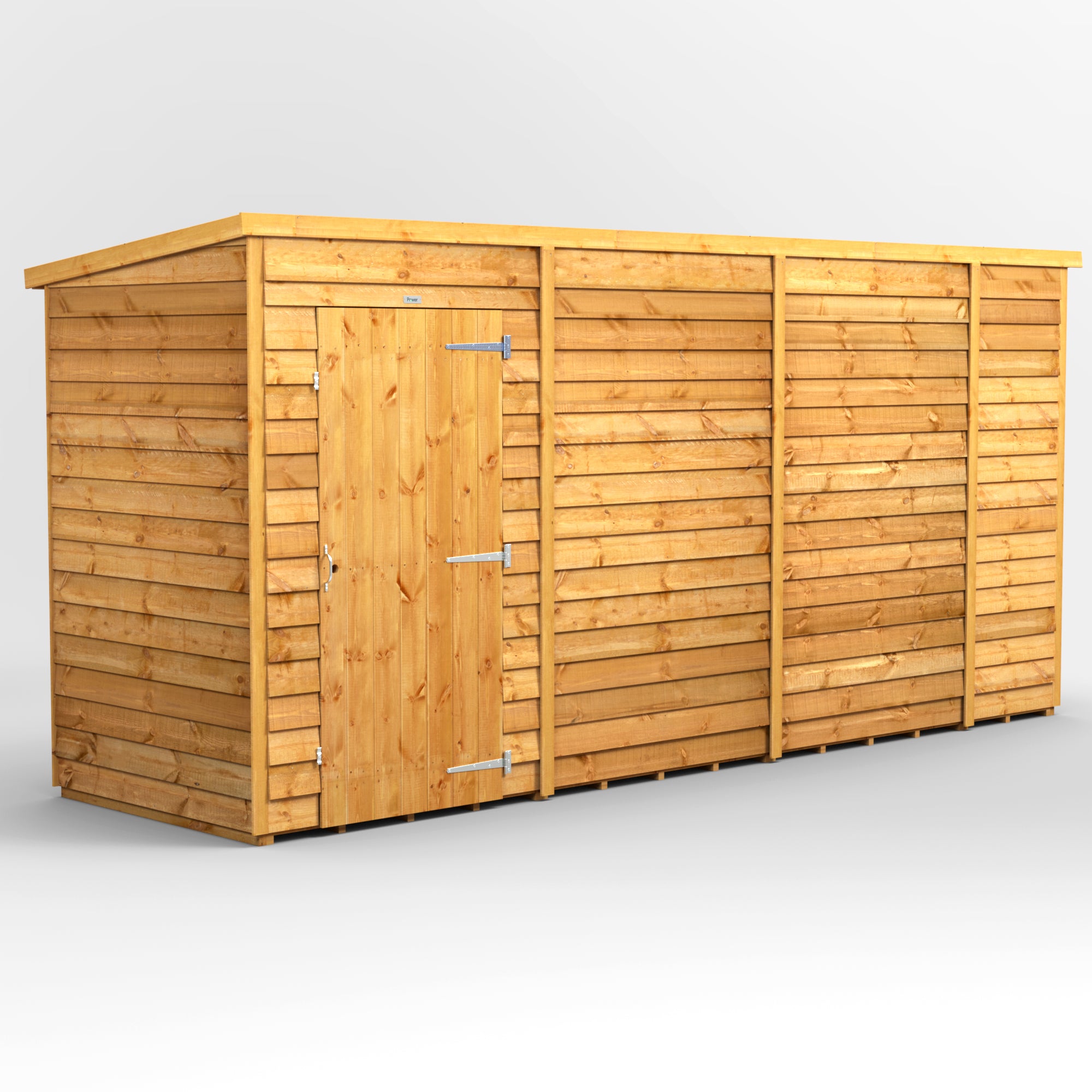 Power Overlap Pent Shed 14x4 ft