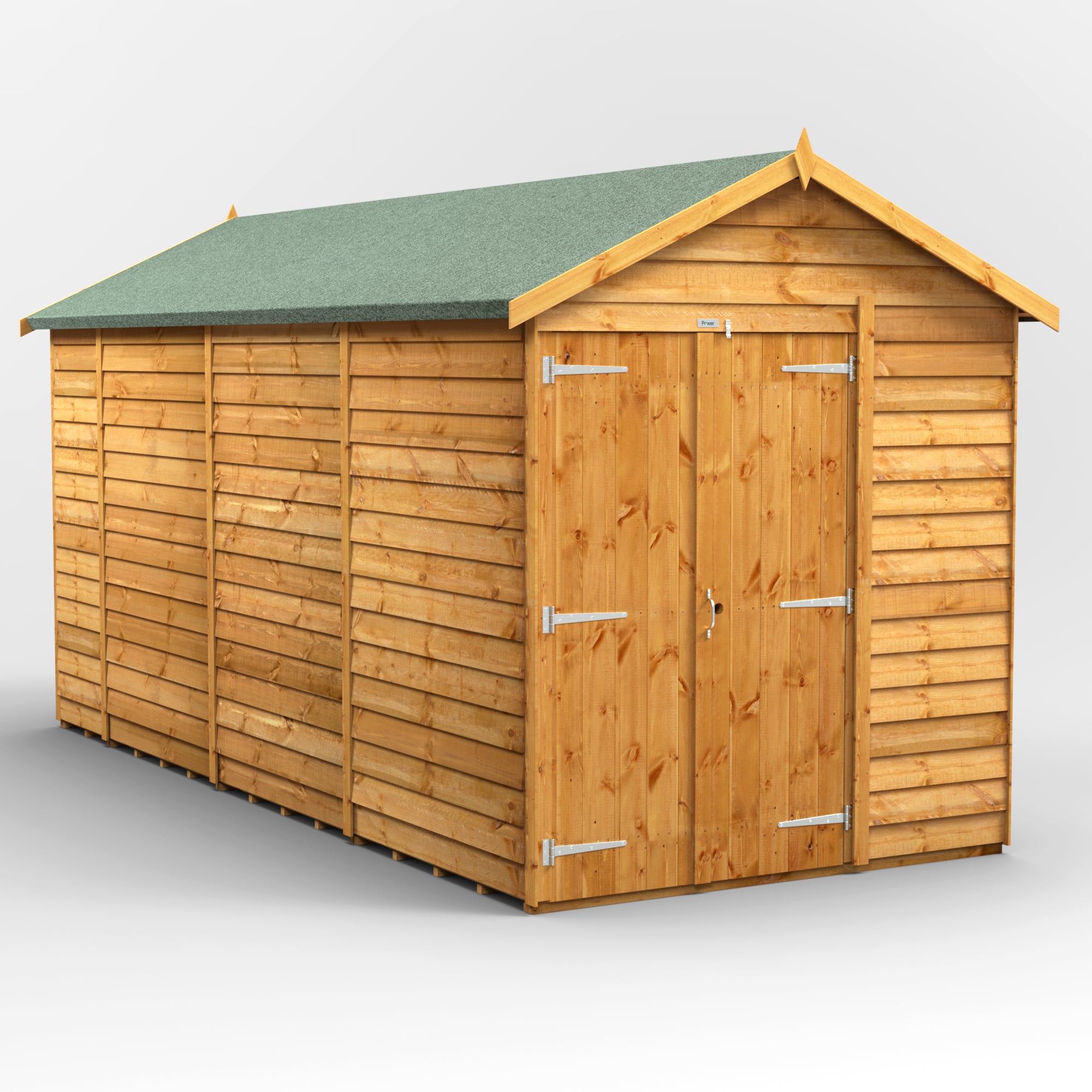 Power Overlap Apex Shed 14x6 ft