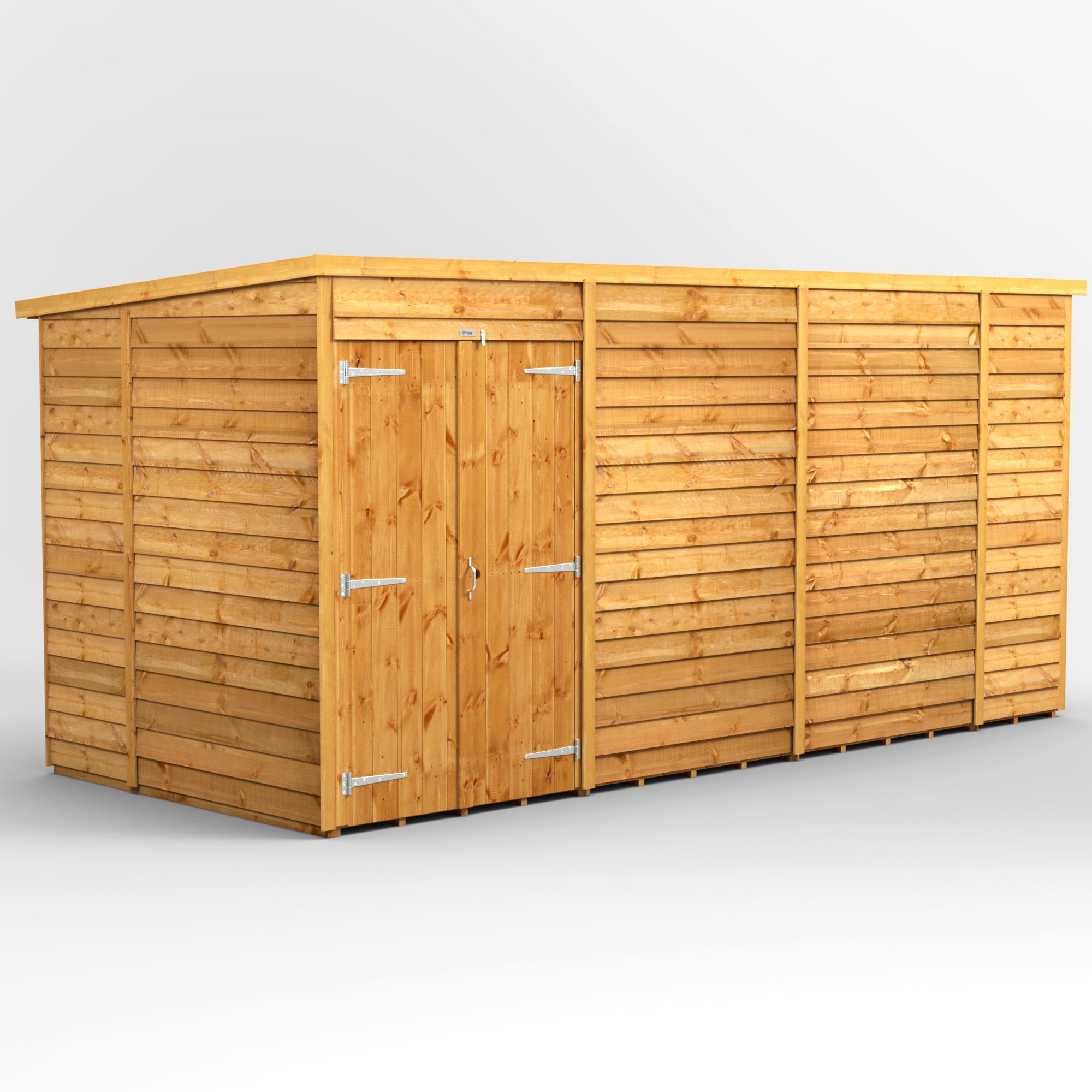 Power Overlap Pent Shed 14x6 ft