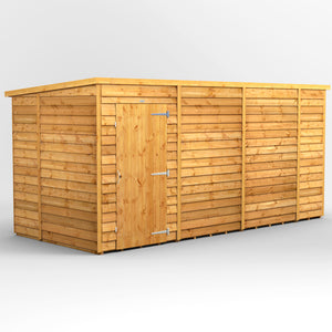 Power Overlap Pent Shed 14x6 ft