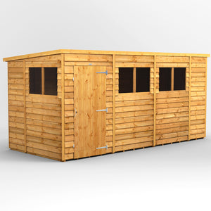 Power Overlap Pent Shed 14x6 ft