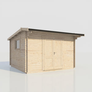 Power Apex Workshop Log Cabin Doors Central - 28mm