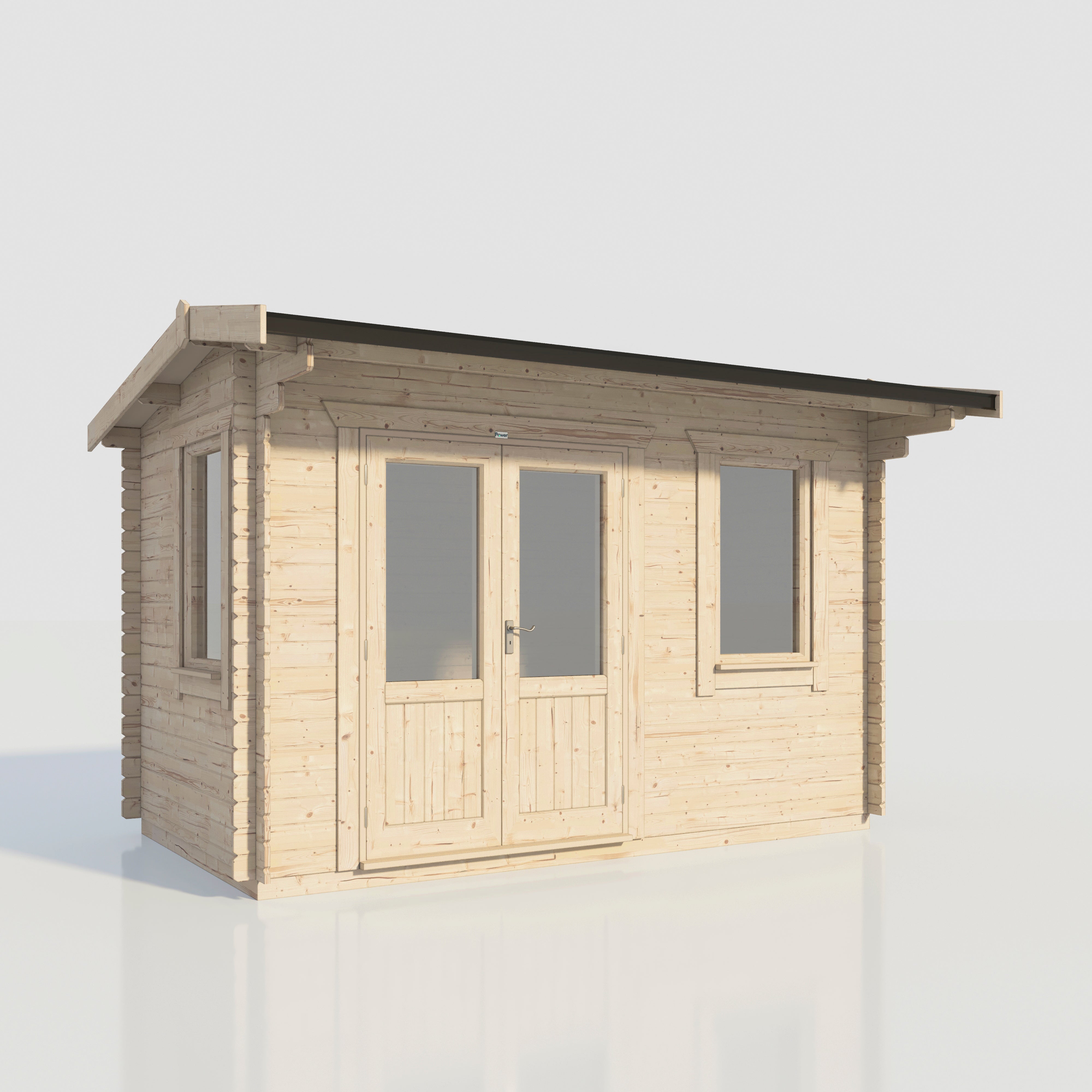 Power Apex Log Cabin 14x8 ft - 28mm